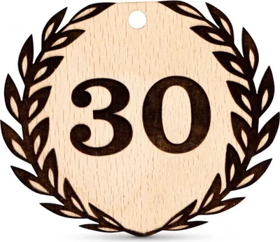 Produktbild von Anhänger Geburtstag 30