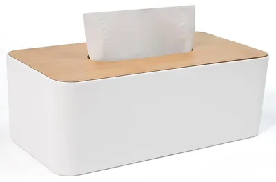 Imagen del producto de Caja de cartón cuadrada blanca