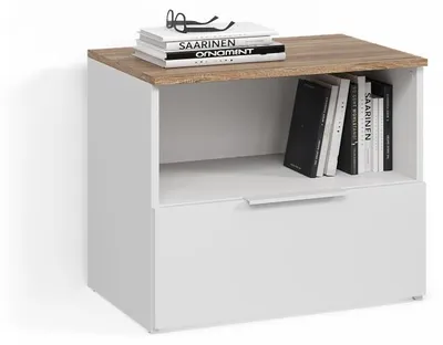 Produktbild von Kommode Livinity Piave Weiß/Sonoma mit klappe, Model 58791