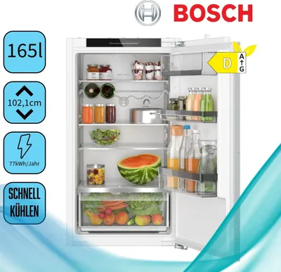 Produktbild von Bosch KIR31ADD1 Einbau-Kühlschrank Einbau-Kühlschrank ohne Gefrierfach, 102 Nische, Festtür mit Softeinzug