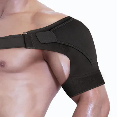 Produktbild von Schulterstützgurt, extra groß – Verstellbare Kompressionsbandage – Atmungsaktives Neopren – Stabilität – Komfort – Zuverlässige Bandage – Schulterbandage