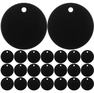 Immagine prodotto di 25 etichette rotonde con timbro, realizzate in lega di alluminio, per animali domestici - accessori fai-da-te