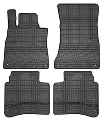 Produktbild von Gummi-Fußmatten für Mercedes-Benz Klasa S W222 2013-2020 (Limousine) – 4-tlg, Schwarz, passgenau