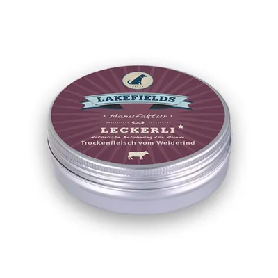 Produktbild von Lakefields Leckerli Trockenfleisch vom Weiderind, 50 g
