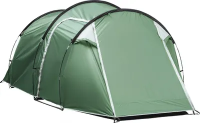 Immagine prodotto di Tenda a tunnel Fortuna Lai per 2-3 persone, tenda da campeggio 190T con picchetti, fibra di vetro e poliestere, verde scuro, 426x206x154 cm per avventure all'aria aperta