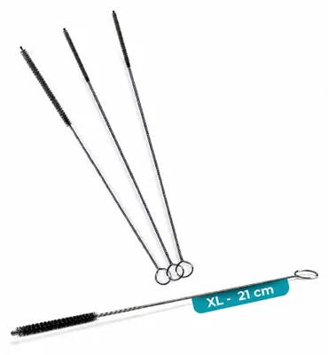 4 Reinigungsbürsten, 2mm & 4mm Ø, 21cm, für Kaffeevollautomaten