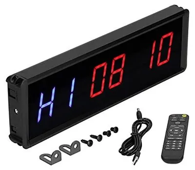 Zdjęcie produktu dla Timer interwałowy LED stoper zegar do treningu fitness siłownia