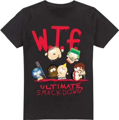 Immagine prodotto di South Park - Maglietta "WTF Ultimate Smackdown" da uomo TV7241 (M) (Nero)