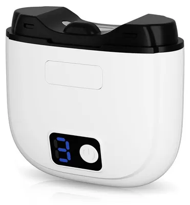 Produktbild von Elektrischer Nagelschneider Weiß, automatischer Nagelknipser mit 360° Schneidkopf, Nagelfänger, Type-C Aufladung, kompakt
