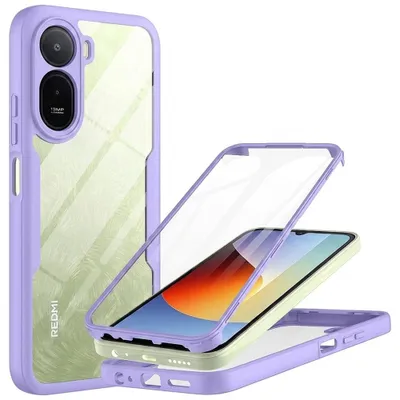 Produktbild von Techsuit - ColorVerse 360 Series 360°-Hülle mit Displayschutz für Xiaomi Redmi A7 Pro 4G – lila