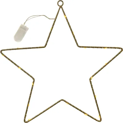 Produktbild von LED-STERN, Metallstern, Weihnachtsdeko GOLD Ø 35cm