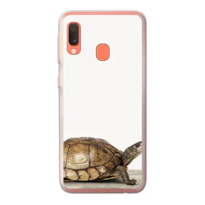 Produktbild von MuchoWow® Handyhülle Schutzhülle Hülle für Samsung Galaxy A20e Schildkröte - Junge - Tiere - Kinder - Mädchen Silikon Softcase Handy Hülle - Abdeckung