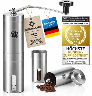 Immagine prodotto di Macinacaffè manuale in acciaio inox