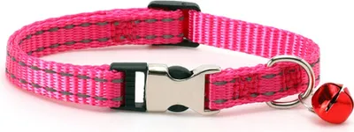 Produktbild von Katzen-Halsband Katzenhalsband, Verstellbares Reflektierend Nylon Katzenhalsband, mit Glöckchen und Sicherheitsverschluss für Katze Kitten