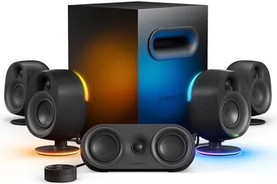 Obrázok produktu pre Počítačové reproduktory, STEELSERIES Arena 9, priestorový zvuk 5.1, USB