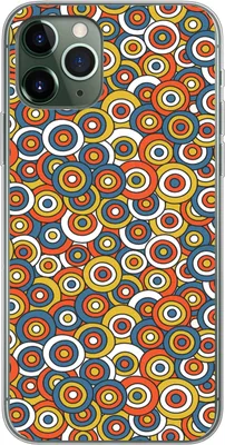Produktbild von MuchoWow® Handyhülle Schutzhülle Hülle für Telefoonhoesje iPhone 11 Pro Muster - Retro - Kreis Silikon Softcase Handy Hülle - Handy