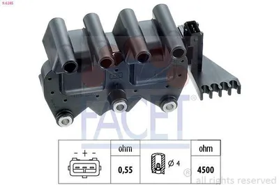 Produktbild von FACET 9.6245 Zündspule für FIAT Doblo Cargo (223) Doblo Kombi (119, 223) MULTIPLA (186) für IVECO DAILY III Pritsche/Fahrgestell