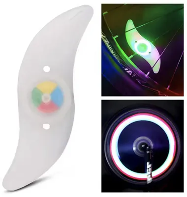 Produktbild von CHPN - Speichenbeleuchtung - Stangenlichter - Speichenlicht - 2 Stück - Mehrfarbig - Speichenlicht LED - Coole Fahrradbeleuchtung - Kinderfahrrad - LED