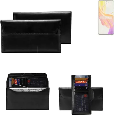 Produktbild von K-S-Trade Handy Hülle kompatibel mit Vivo V29 Lite 5G Schutz Hülle Tasche Schutz Case Handytasche Kunstleder schwarz, 1x