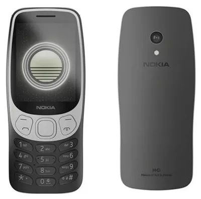Productafbeelding van HMD Nokia 3210 (2024), Standaard formaat, Dual SIM, 6,1 cm (2,4 inch), 2 MP camera, 1450 mAh batterij, Zwart