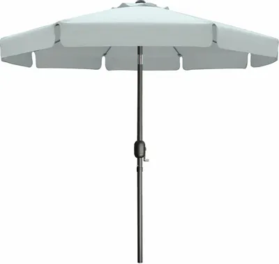 Produktbild von Marbueno Sonnenschirm Stahl 8 Streben D300 cm Polyester Weiß Garten, Pool, Terrasse