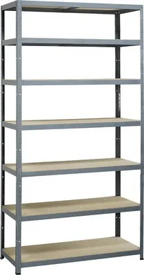 Immagine prodotto di Avasco - Scaffale Strong Tower XL, ft 222 x 120 x 45 cm, 7 ripiani, grigio
