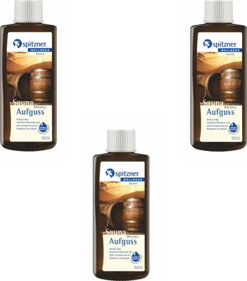 Produktbild von Spitzner Saunaaufguss Whiskey 3x 190 ml 3er Vorteilspack Wellness Konzentrat