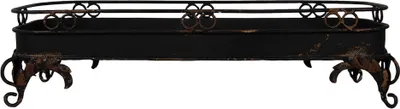 Produktbild von Clayre & Eef Tablett 55x20x14 cm Schwarz Metall