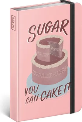 Produktbild von Notizbuch Liniert, Klein Notizheft für Erwachsene und Kinder, Notizheft, Hardcover Notebook (Sugar)