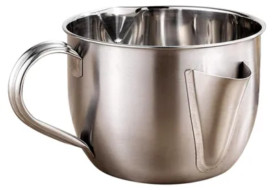 Produktbild von Fetttrennkanne, Suppenölabscheider, 1000ml 304 Edelstahl Filtersiebschale, Soßenabscheider Fettabscheider Krug, Mit Deckel Und Reinigungsbürste, Lebensmittelbehälter Küchenhelfer