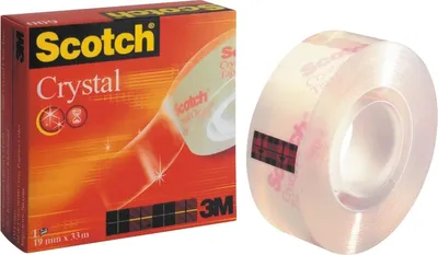 Zdjęcie produktu dla Scotch® Crystal Klebeband, przezroczysta, 1 rolka, 19 mm x 33 m | Opakowanie (1 rolka)