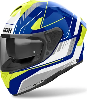Produktbild von Integralhelm Crosshelm Schutzhelm Quad AIROH Spark 2 Chrono Blau Gelb Größe XL