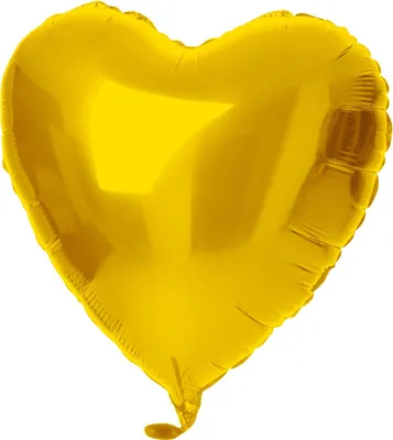 Produktbild von Goldenes Herz Folienballon 45cm