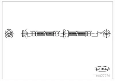 Produktbild von CORTECO 19032276 Bremsschlauch Hinten Links für NISSAN PRIMERA (P11) PRIMERA Traveller (WP11)