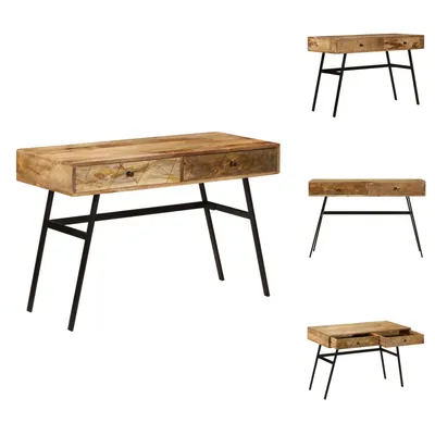 Produktbild von vidaXL Schreibtisch mit Schubladen Massivholz Mango 110×50×76 cm -  Schreibtische