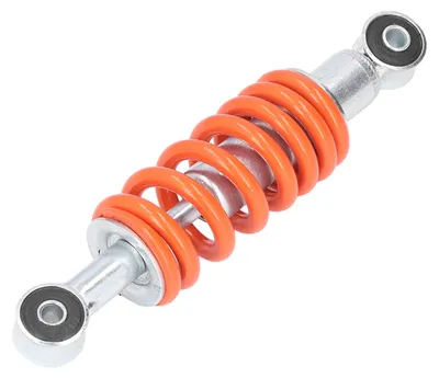 Image de Amortisseur de moto de 195 mm, 1800 lb, orange, universel, pour mini-motos, trottinettes, cyclomoteurs et karts