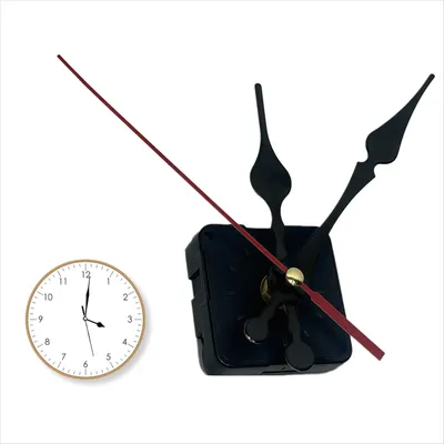 Quarz-Uhrwerk-Set, schwarz, 1 Stück, leise, DIY-Reparatur