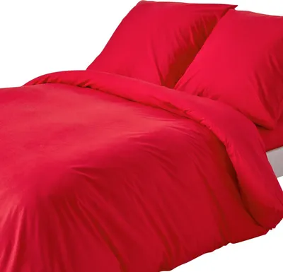 Immagine prodotto di Biancheria da letto HOMESCAPES rosso filo 200, 150 x 200 cm