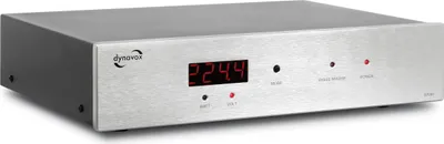Produktbild von Dynavox HiFi-Netzfilter X7000S, Mehrfach-Steckdose mit 6 Steckplätzen, mit LED-Kontrollleuchte für korrekte Phasenlage und Display, Silber