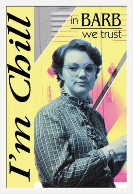 Immagine prodotto di Stranger Things - Poster - Barb + cornice rimovibile, Shinsuke® Maxi MDF bianco, disco acrilico