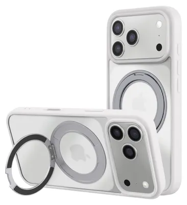 Obrázok produktu pre Avizar, puzdro MagSafe pre iPhone 18 Pro Max / 17 Pro Max s integrovaným krúžkovým stojanom, biela farba
