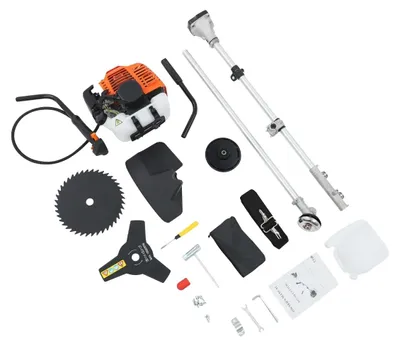 Produktbild von Benzin-Unkrauttrimmer, 42,7 ccm Motor, 3 Schneidköpfe, Rot