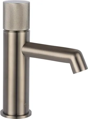Produktbild von Ben Engraved Cross Waschtischarmatur Gebürstetes Schwarz - Wasserhahn Bad