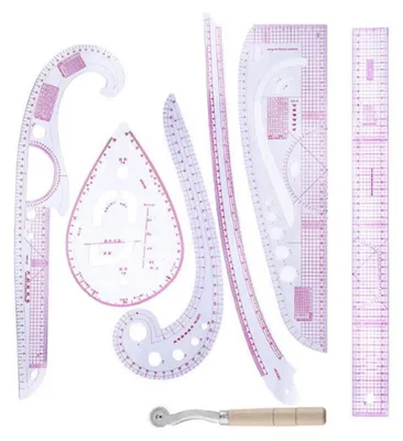 Immagine prodotto di Omgoods - Set di 7 righelli curvi francesi per cucito