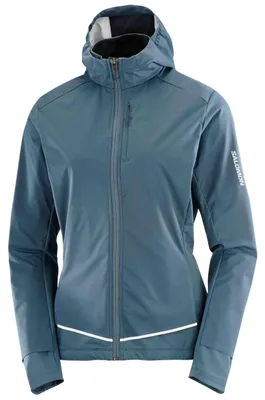 Image de Veste Salomon Chaqueta con capucha Salomon Light Shell azul pálido mujer pour Femme