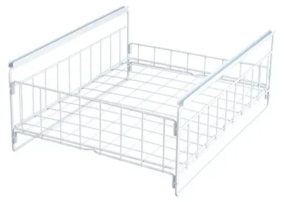 Obrázok produktu pre Odnímateľná polica, oceľ, rozmery 33,5 x 43 x 51 cm, nosnosť 20 kg, výška police 17 cm, výška priečky 5-10 cm