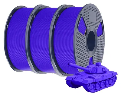 Productafbeelding van 3D-printerfilament, hoge printsnelheid, brede compatibiliteit, blauw