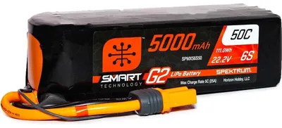 Imagen del producto de Baterías para modelismo Spektrum G2, 22.2V, 5000mAh, 50C