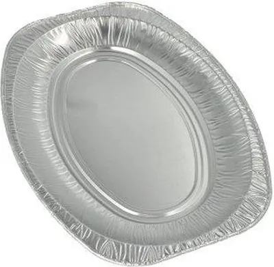 Produktbild von 30 Servierplatten, Alu oval 35 cm x 24,5 cm