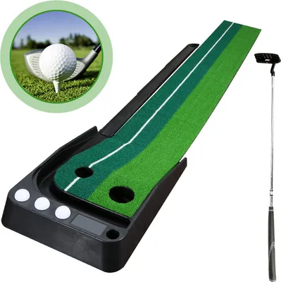 Obrázok produktu pre TolleTour Golf Putting Mat, vnútorná podložka 2,5*0,3 m Stableford Golf Tee Mat Jednoduché čistenie Jednoduchá inštalácia Vonkajšie automatické vrátenie loptičky